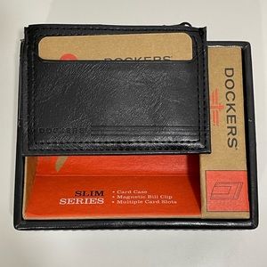 Dockers Black Card Case